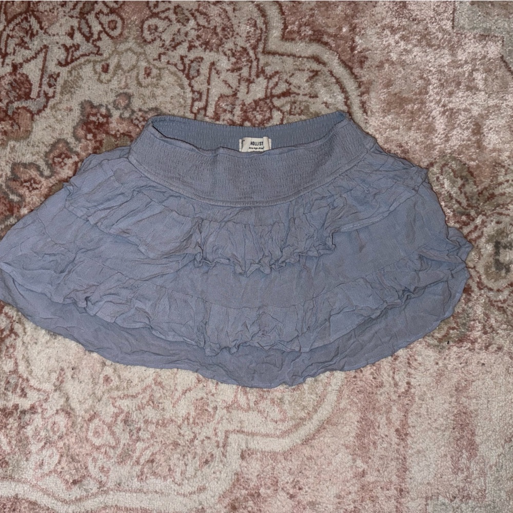 Hollister Light Blue Mini Skirt